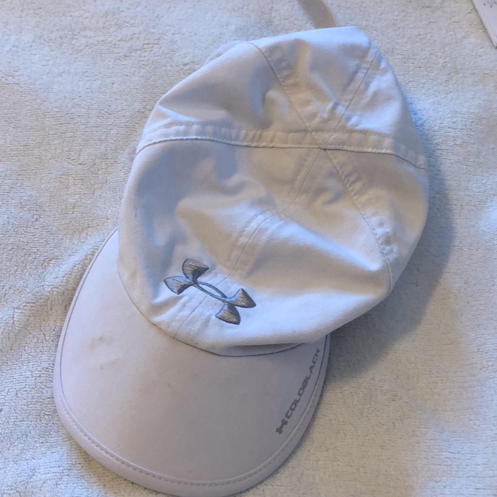 White Under Armour hat
